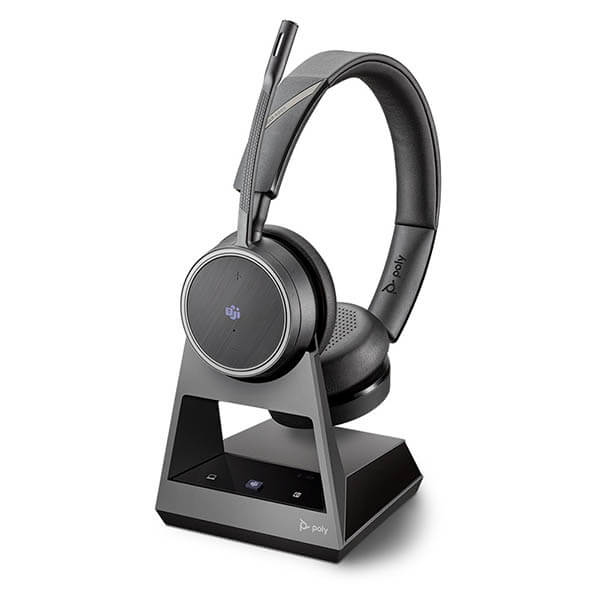 Plantronics Poly Voyager 4220 Office MS Headset With 2-Way Base